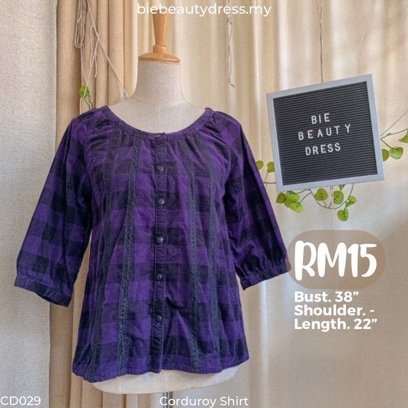 Corduroy Shirt Bundle/Thrift/Preloved
