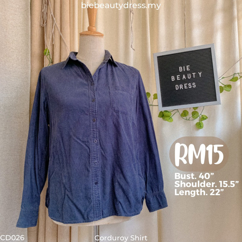 Corduroy Shirt Bundle/Thrift/Preloved
