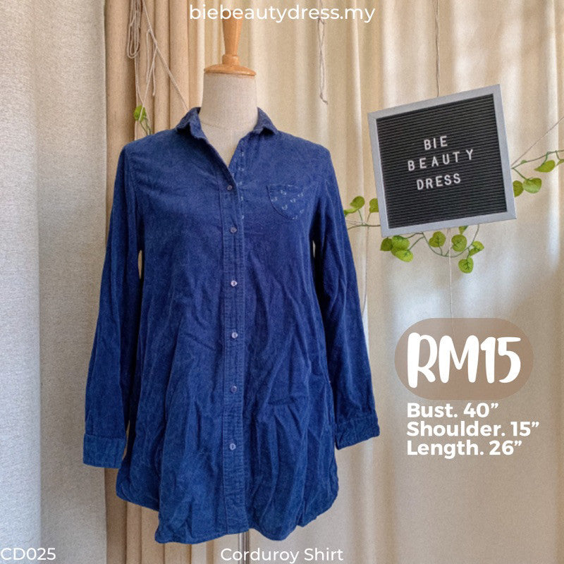 Corduroy Shirt Bundle/Thrift/Preloved