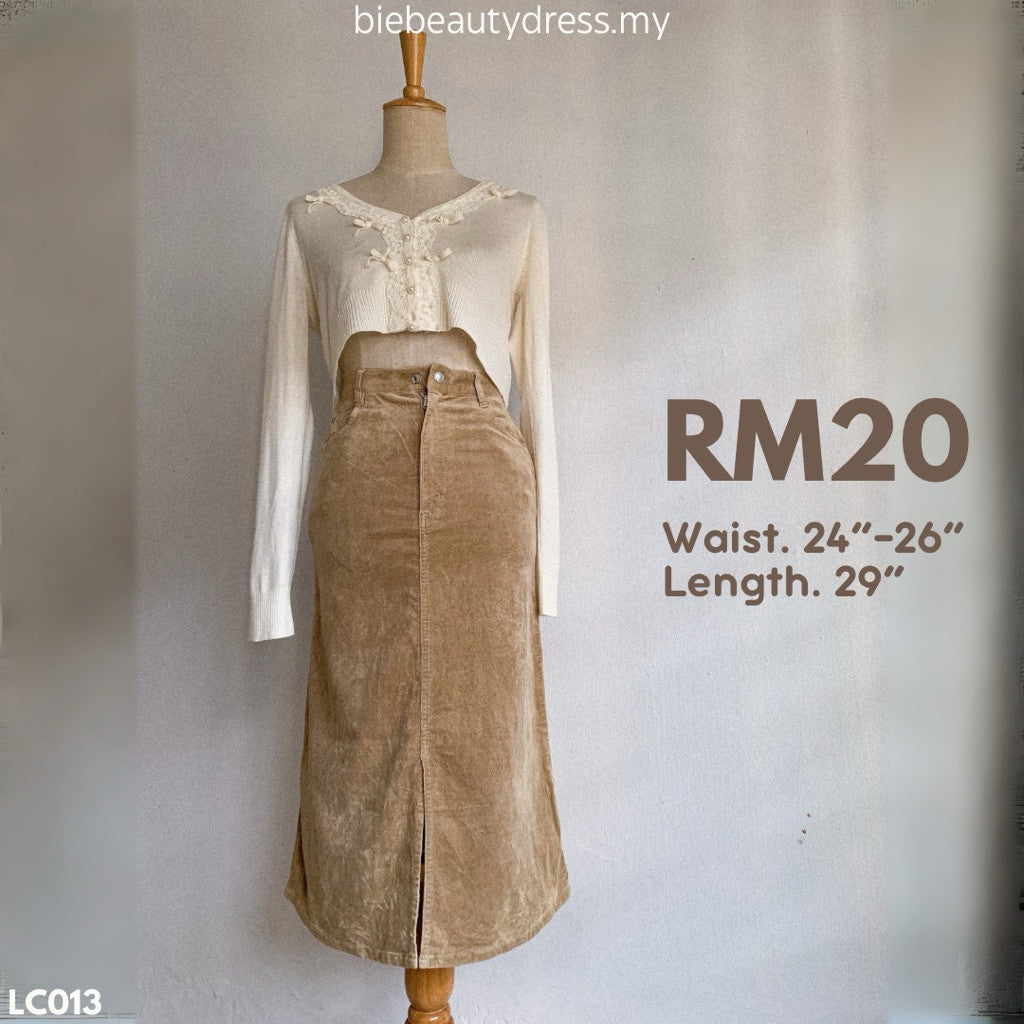 Ladies Corduroy Skirt Thrift