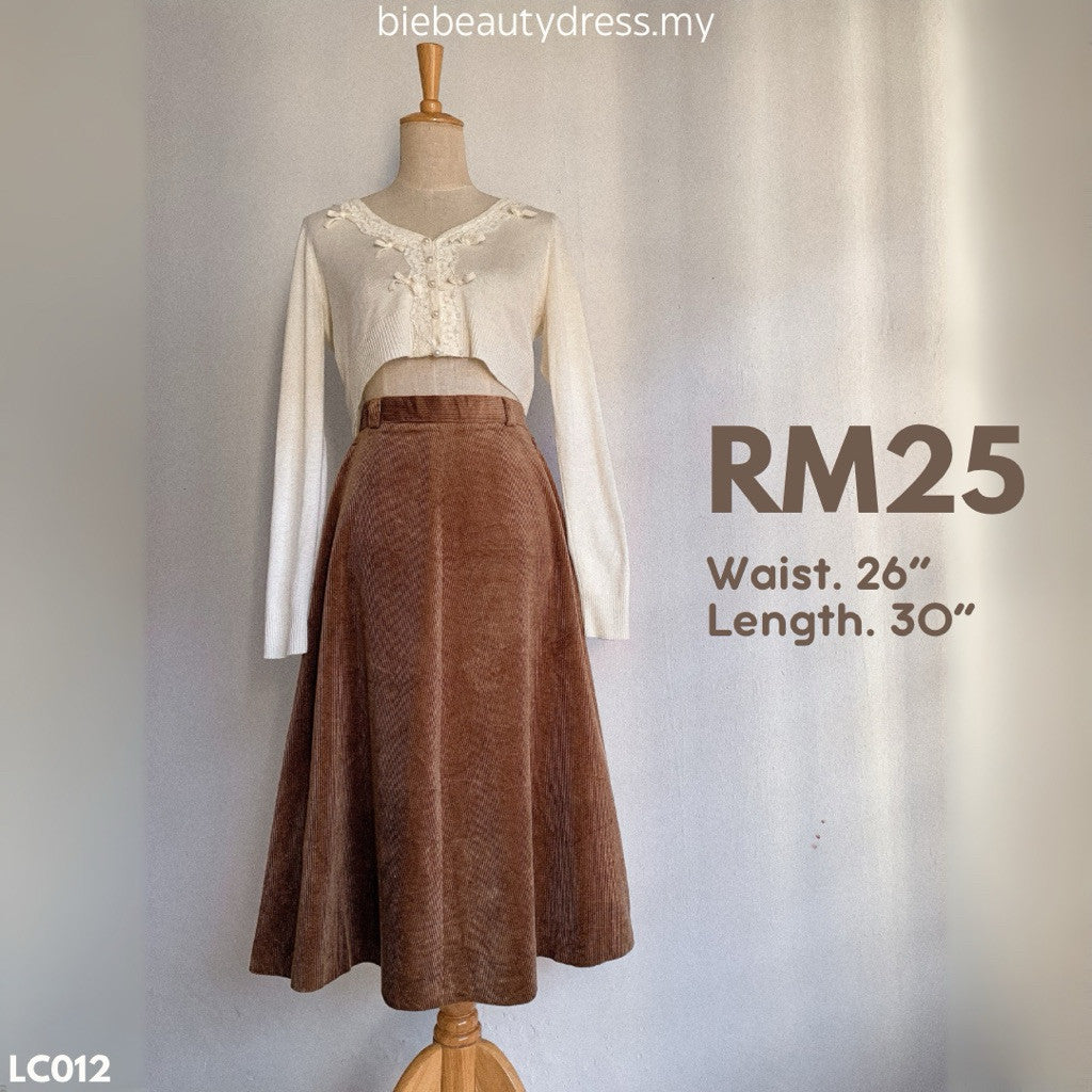 Ladies Corduroy Skirt Thrift