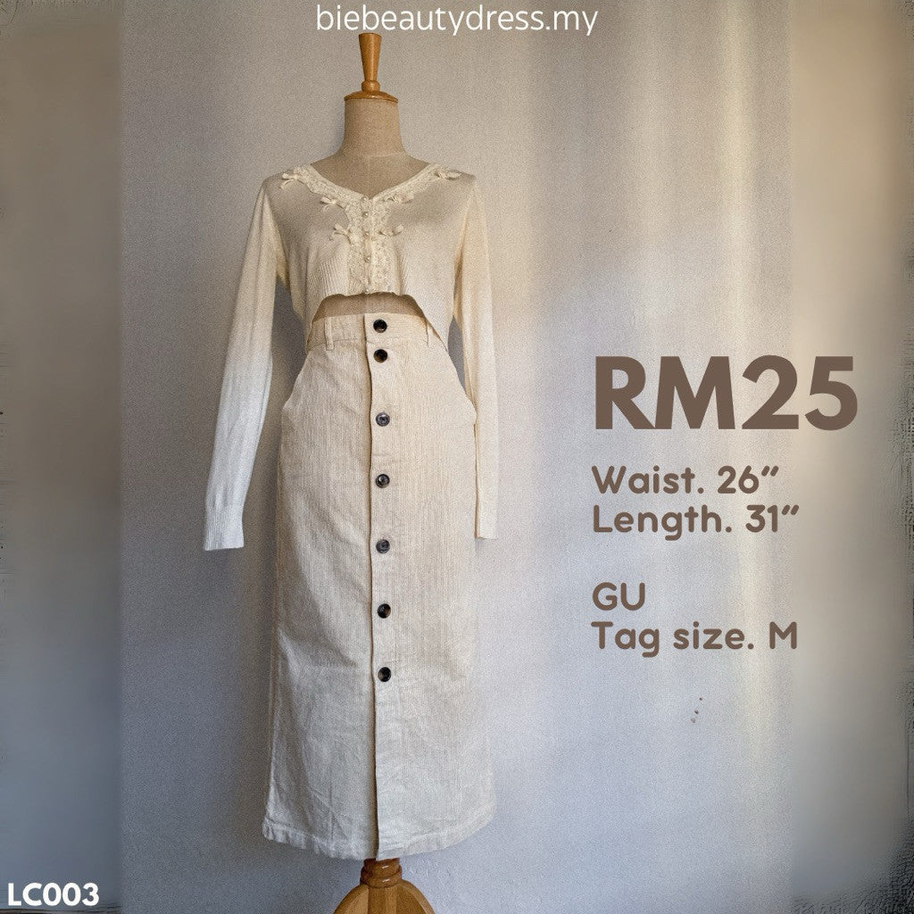 Ladies Corduroy Skirt Thrift