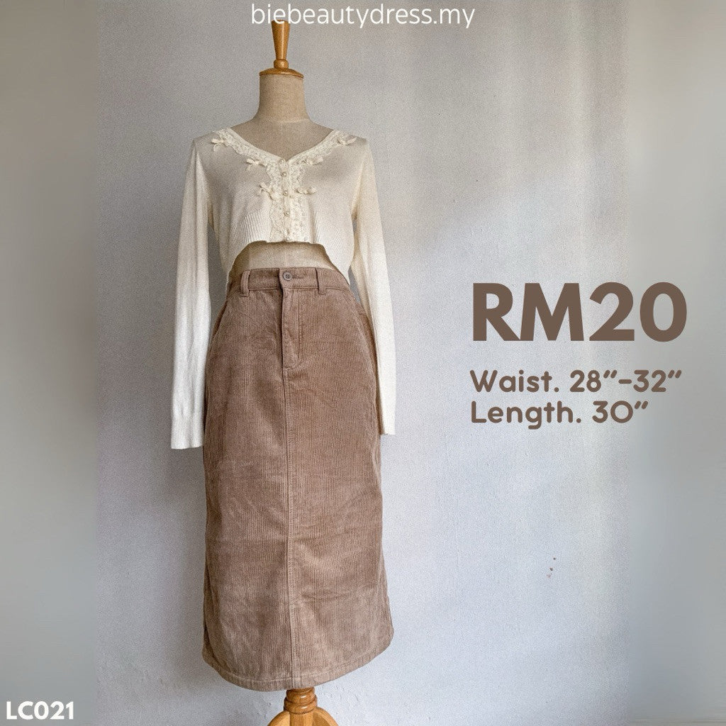 Ladies Corduroy Skirt Thrift