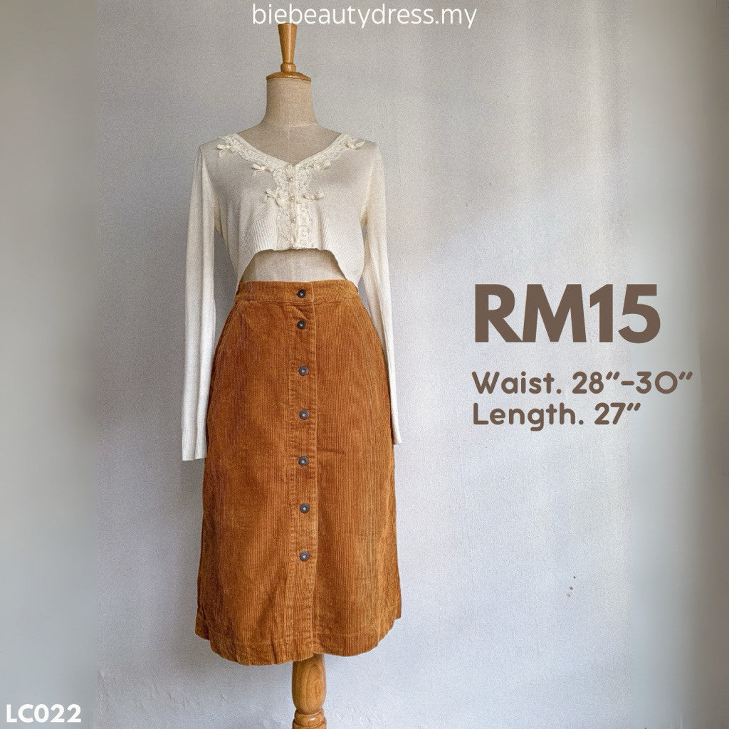 Ladies Corduroy Skirt Thrift