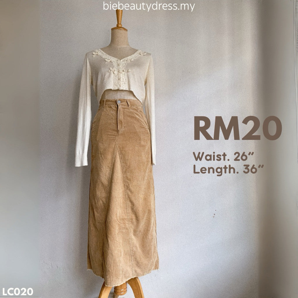 Ladies Corduroy Skirt Thrift