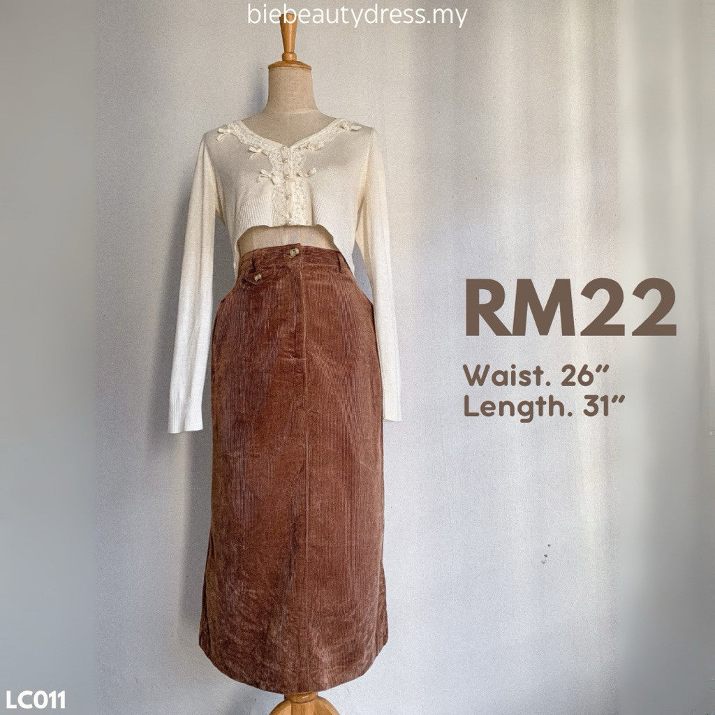 Ladies Corduroy Skirt Thrift