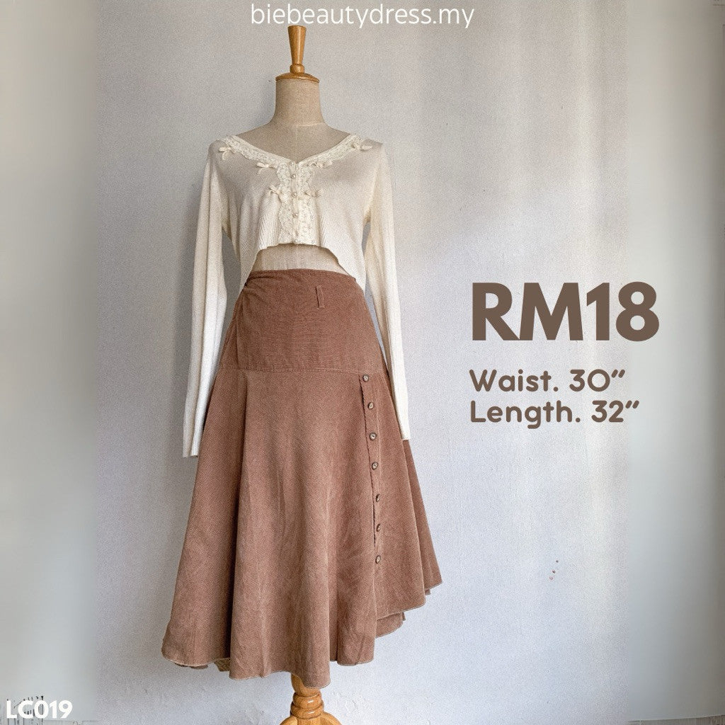 Ladies Corduroy Skirt Thrift
