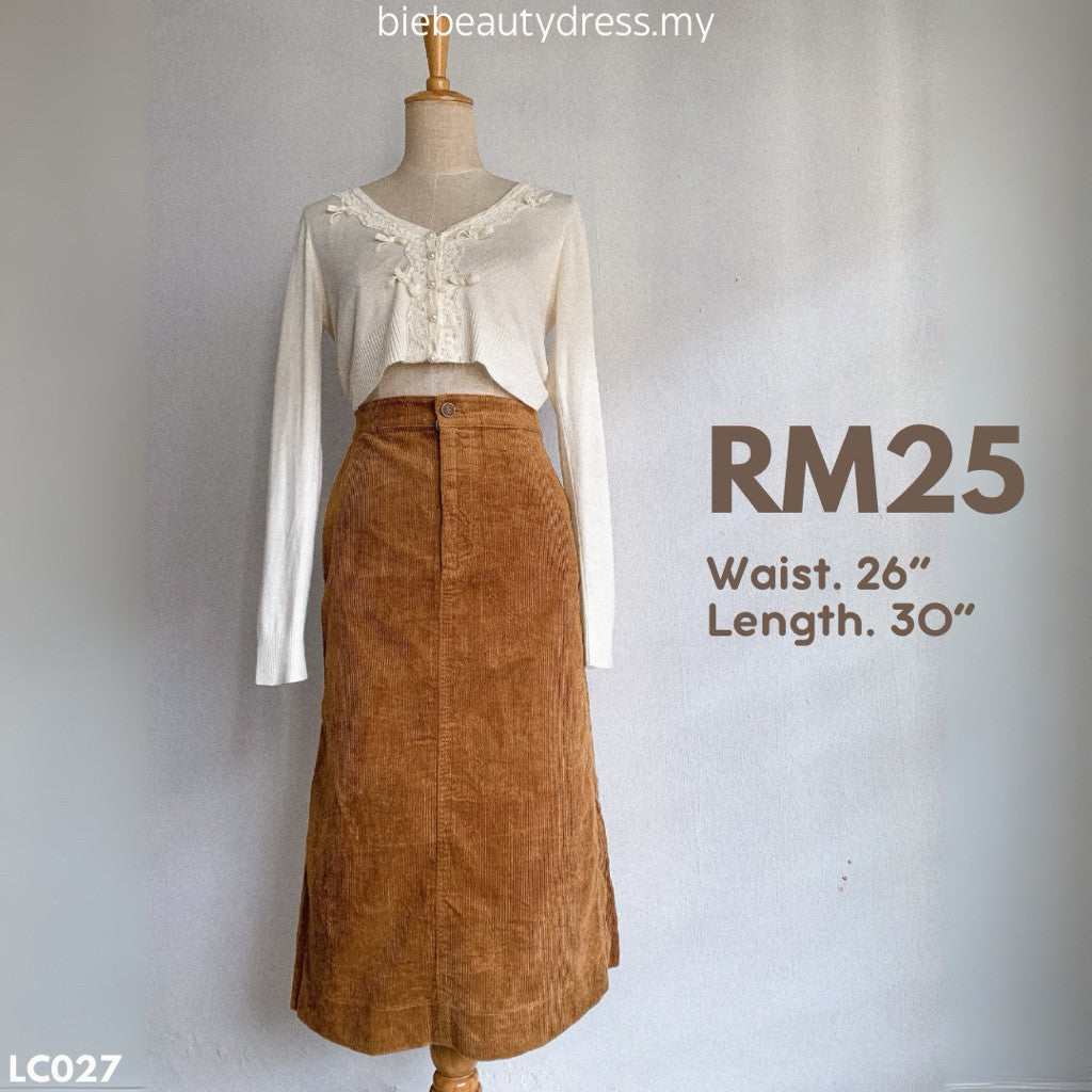Ladies Corduroy Skirt Thrift