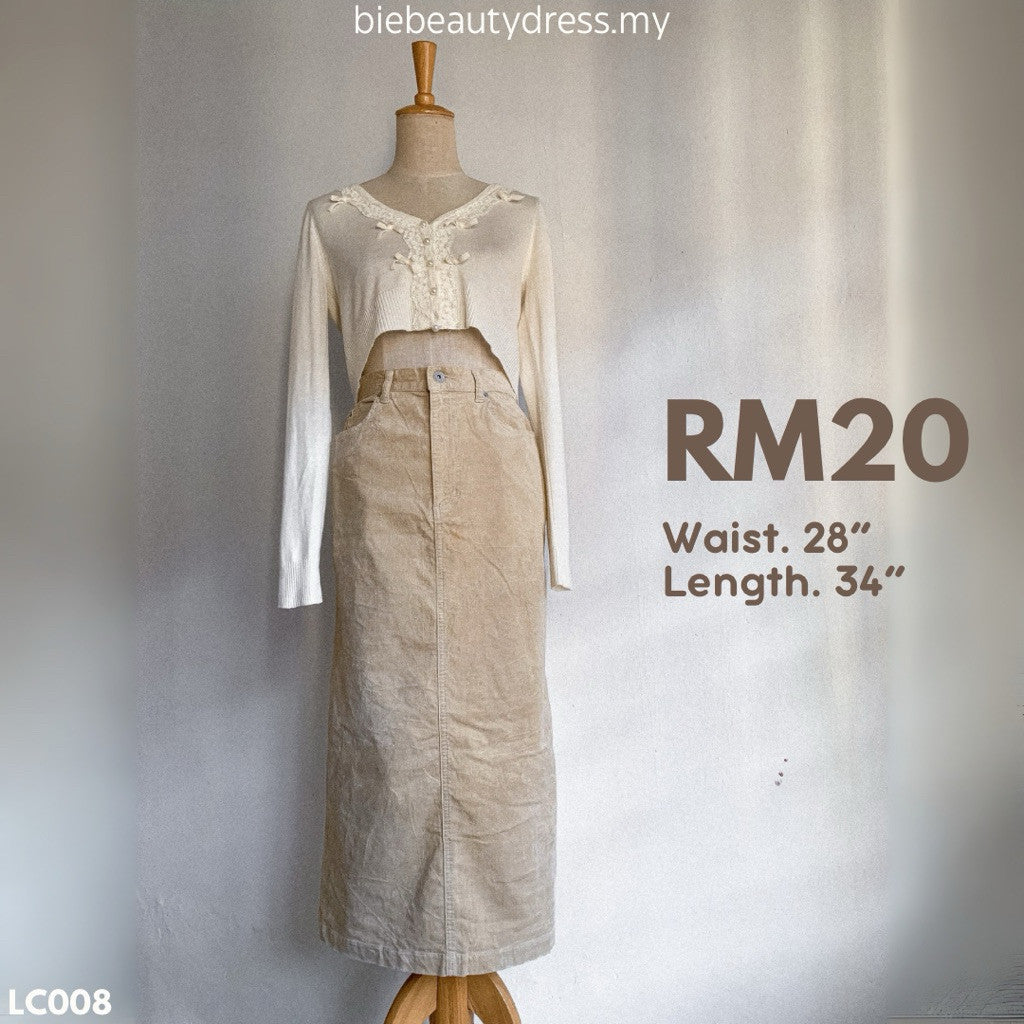 Ladies Corduroy Skirt Thrift